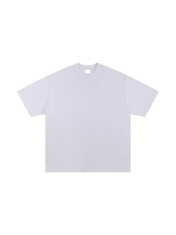 Heavyweight Hand-frayed T-shirt #RU0009 | TAPSTITCH
